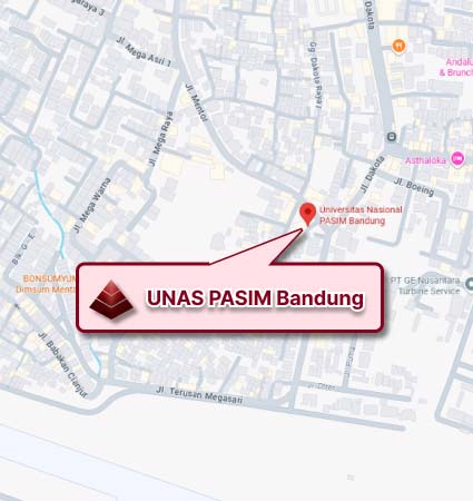 Campus Location Map Pasim National University Bandung Nomor
